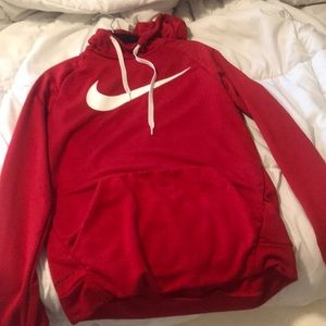 red nike hoodie